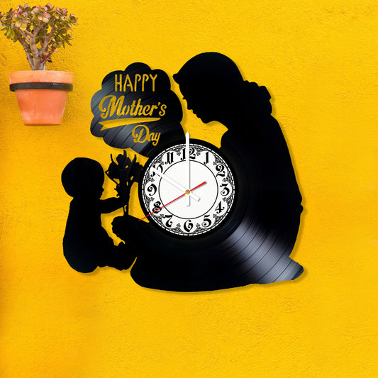 RECORDTICK™ Hand Made Vinyl Record Wall clock size 12inch(30cm) Mothers Day