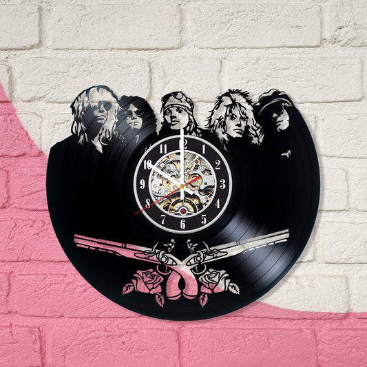 RECORDTICK™ Hand Made Vinyl Record Wall clock size 12inch(30cm) Rock Band