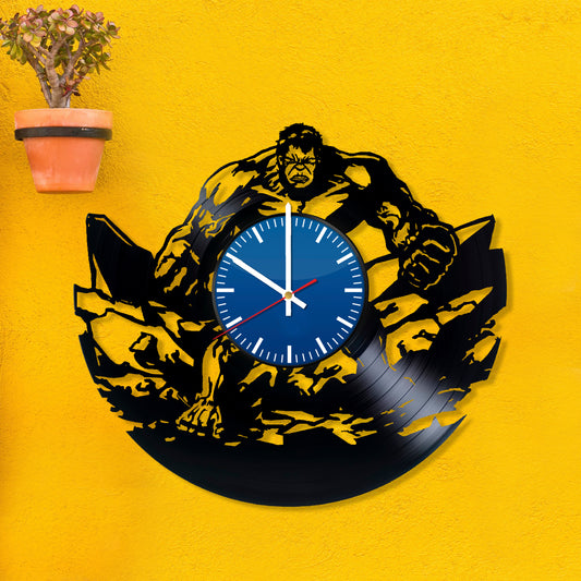 RECORDTICK™ Hand Made Vinyl Record Wall clock size 12inch(30cm) Superhero theme