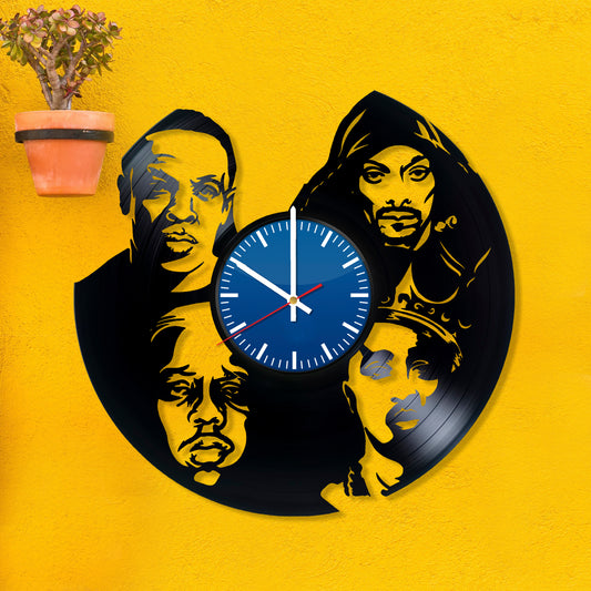 RECORDTICK™ Hand Made Vinyl Record Wall clock size 12inch(30cm) Rap Gods