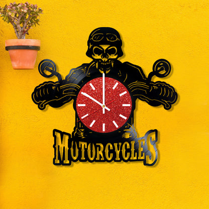 RECORDTICK™ Hand Made Vinyl Record Wall clock size 12inch(30cm) Motorcycles