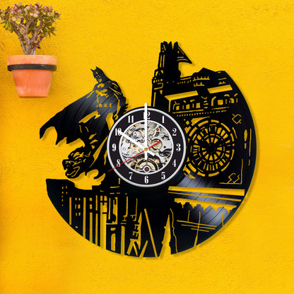 RECORDTICK™ Hand Made Vinyl Record Wall clock size 12inch(30cm) Superhero theme