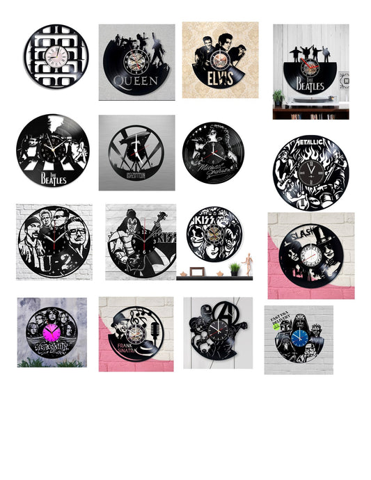 RECORDTICK™ CUSTOM ORDER 16 pcs vinyl record clock