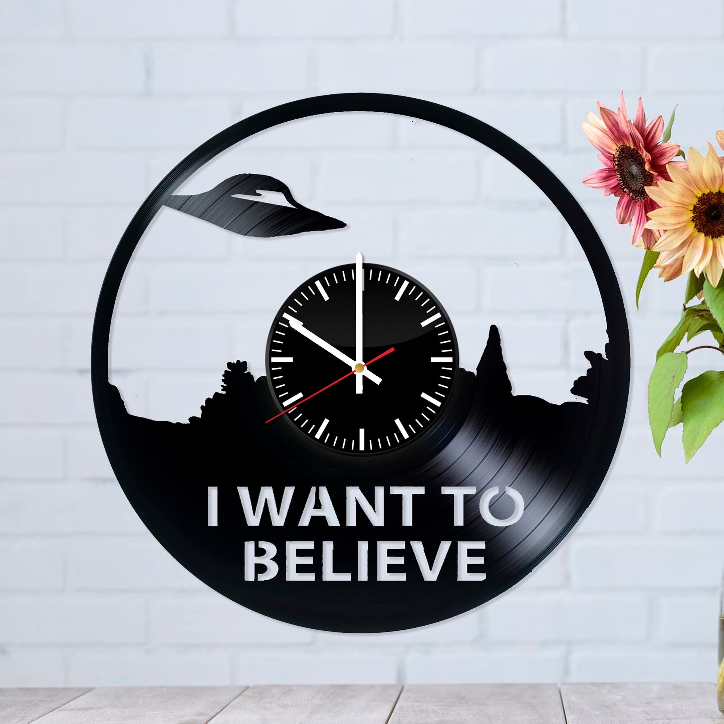 RECORDTICK™ Hand Made Vinyl Record Wall clock size 12inch(30cm) Movie Theme